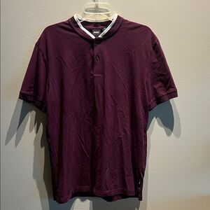 Boss Men's Dark Purple Polo Shirt